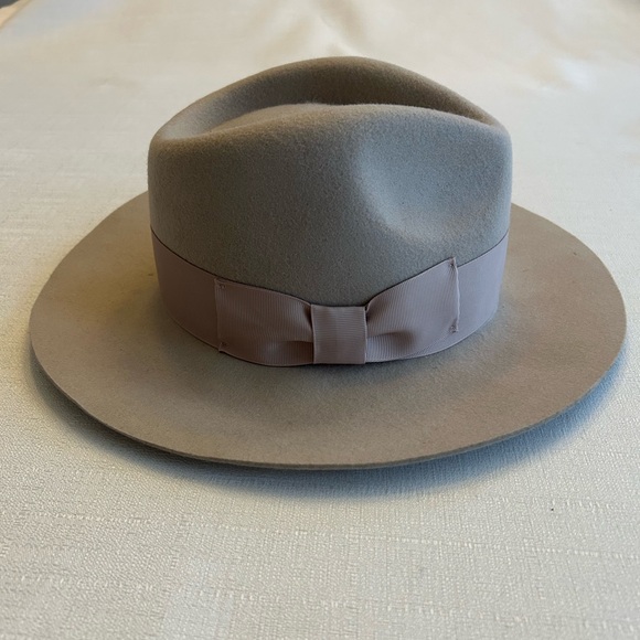 NWT Morgan & Taylor 100% Australian Wool Beige Hat with Wide Trim Headband - Picture 15 of 15